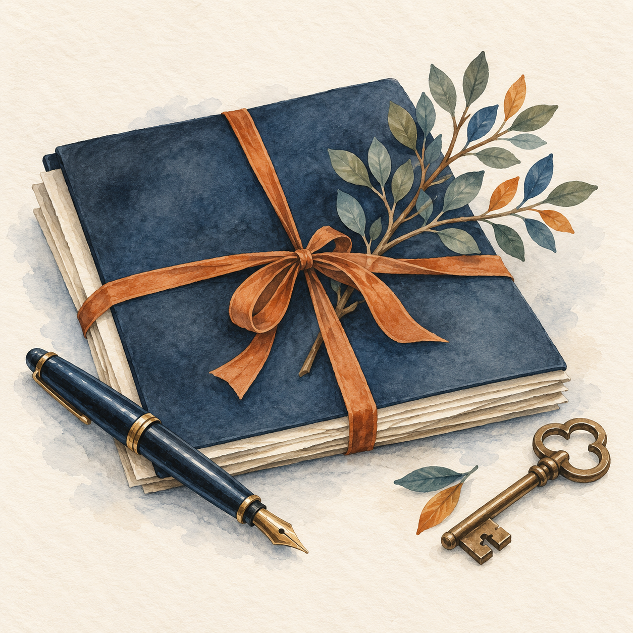Estate Planning Legal Guides Watercolor | Adkins Law Watercolor illustration for North Carolina estate planning legal guides from Adkins Law